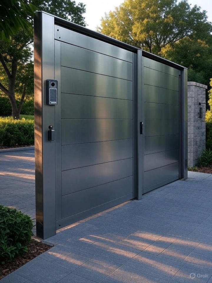 Gard metalic modern orizontal